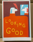 Looking Good Dog risograph print (A3)