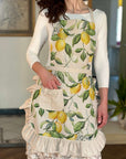 Lemon Linen Apron – Stylish & Durable for Cooking Enthusiasts by Hortensias Home at www.brixbailey.com