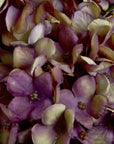 Burgundy Autumn Hydrangea Stem Faux Flower for Home Decor