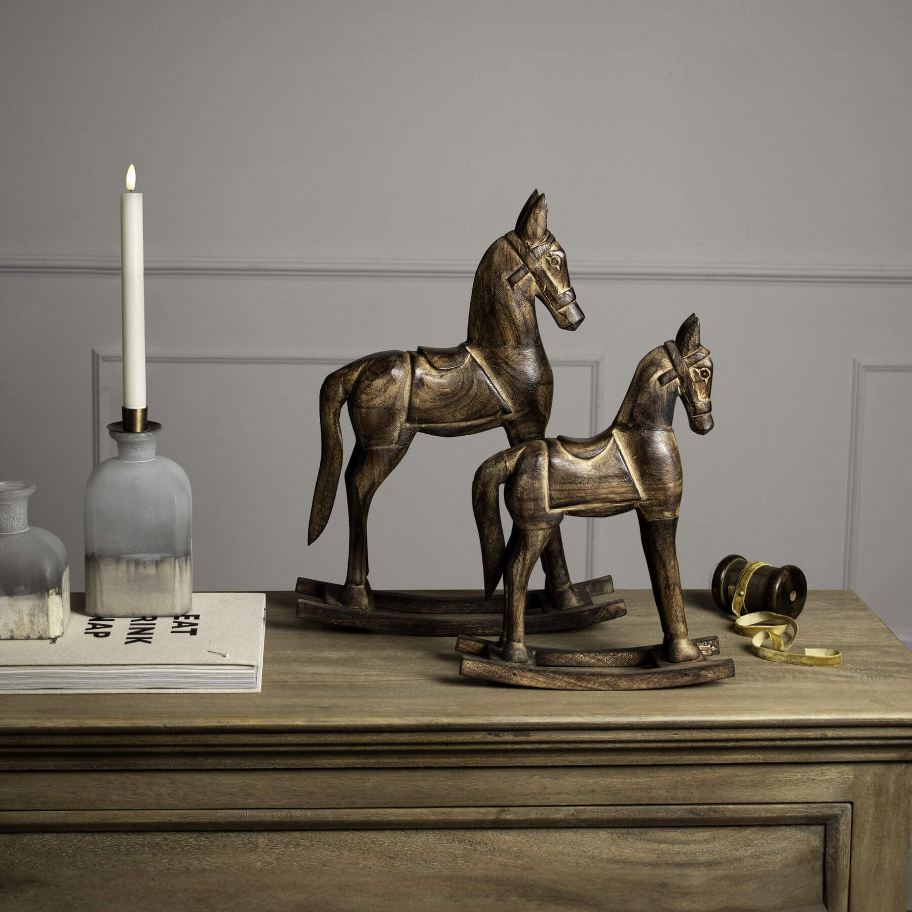 Classic Wooden Rocking Horse for Children
