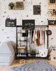 Toddler Clothing Rack with Shelves