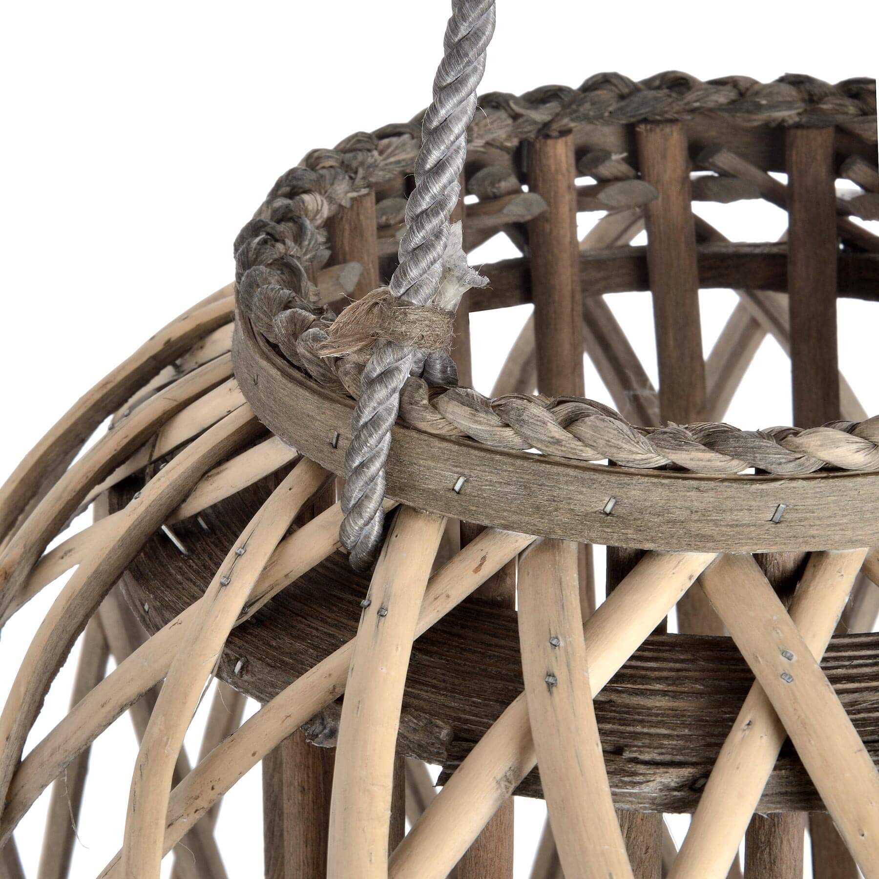 Extra Large Wicker Lantern for Outdoor Ambience and Natural Warmth