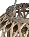 Extra Large Wicker Lantern for Outdoor Ambience and Natural Warmth