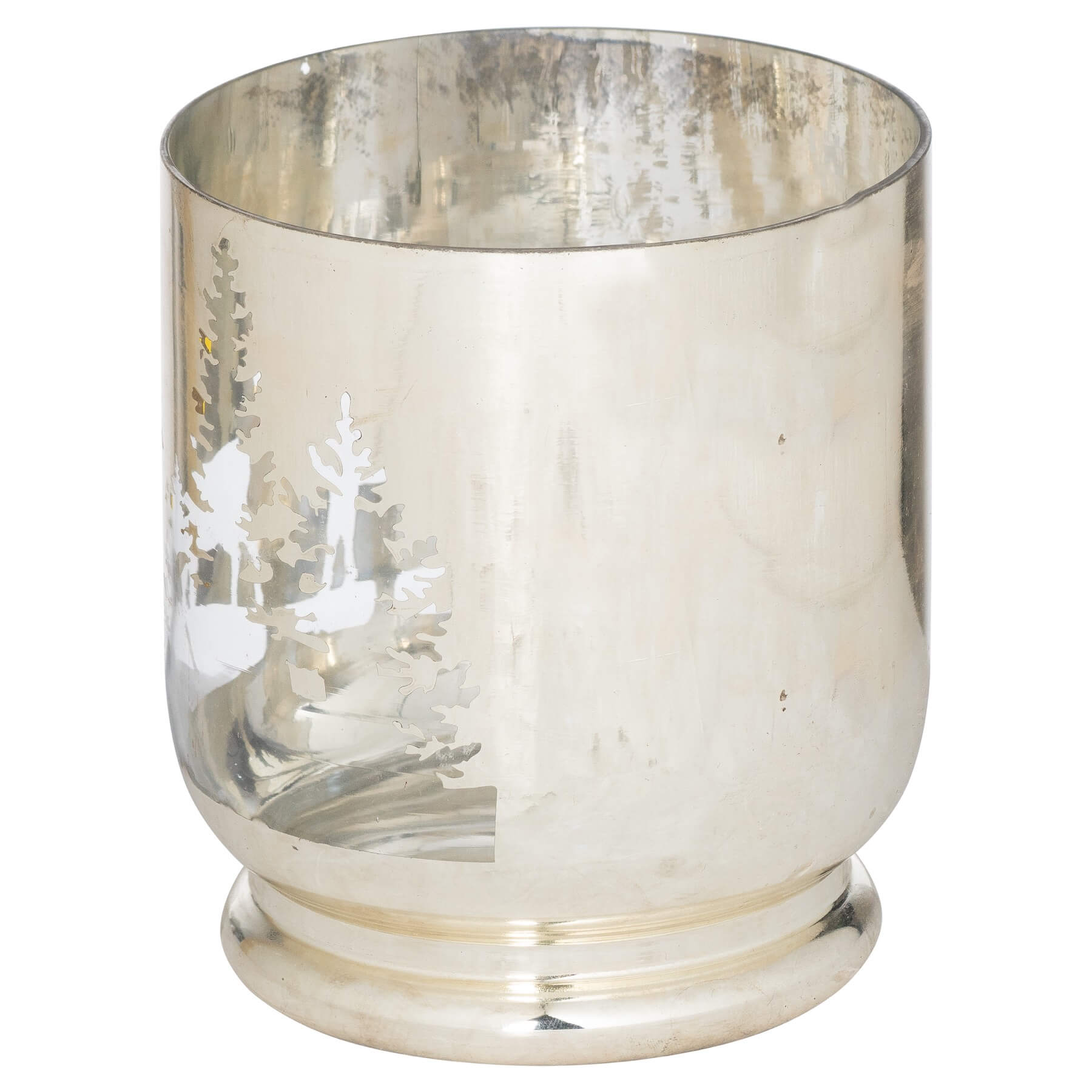 Festive Silver Forest Candle Holder | Noel Collection