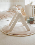 Ladder With a Slide-Climbing Wall - White