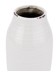 Elegant Garda White Stefanie Vase | Modern Home Decor