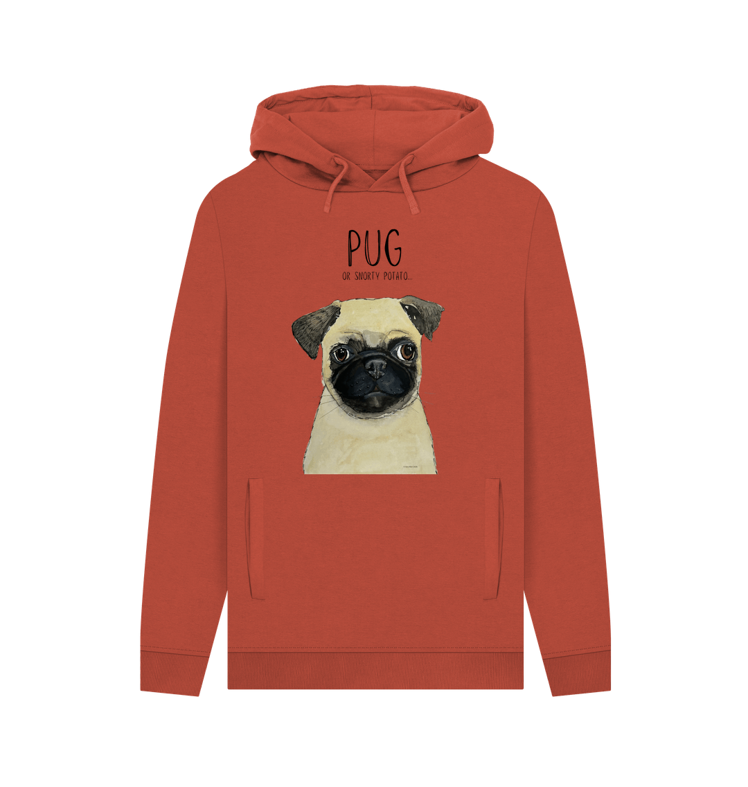 Pug or Snorty Potato? Men's Hoodie – Cozy, Funny, &amp; Pug-tastic!