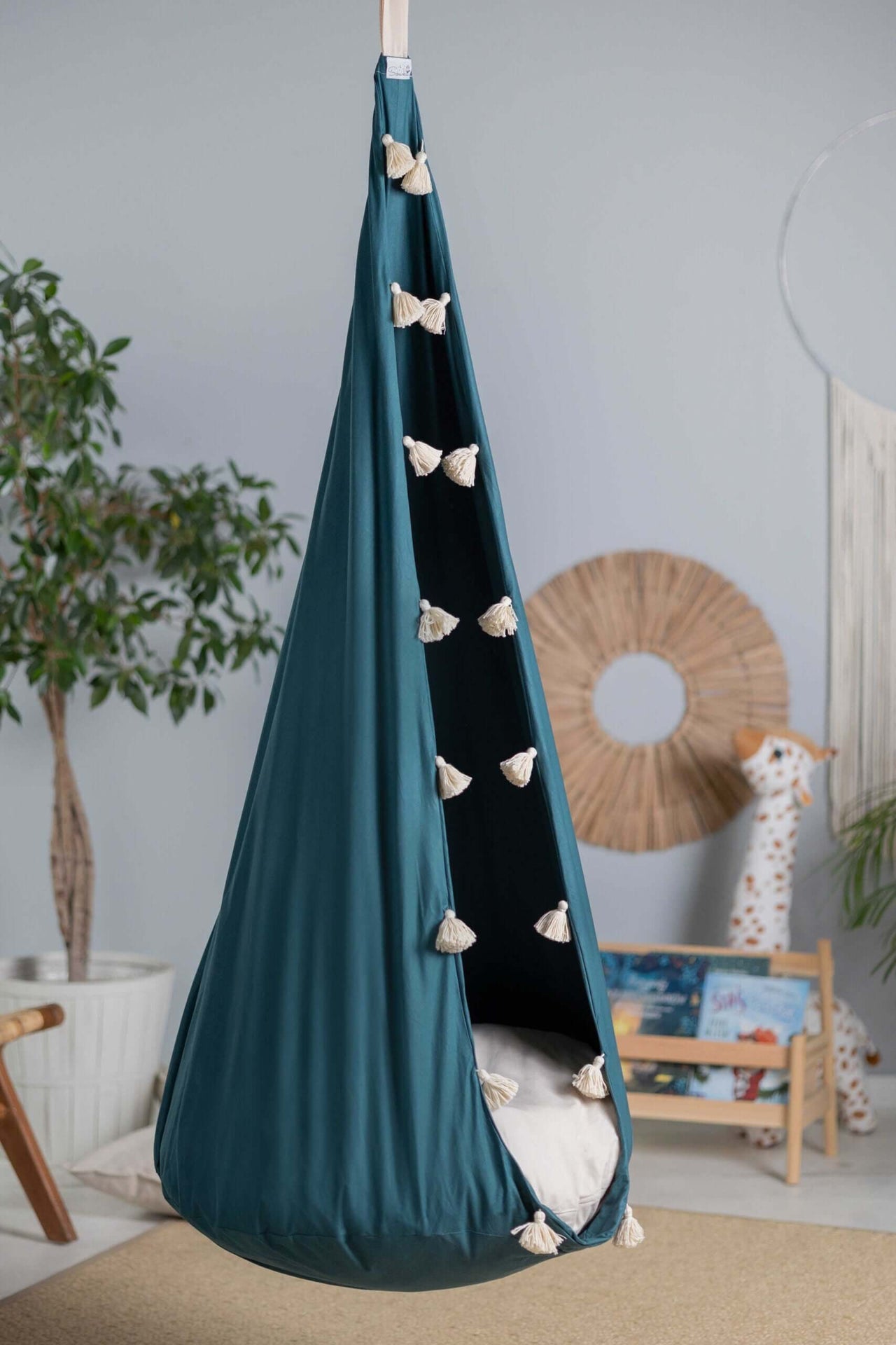 Kids' Cocoon Hammock – Indoor/Outdoor Fun & Relaxation by Sówka at brixbailey.com