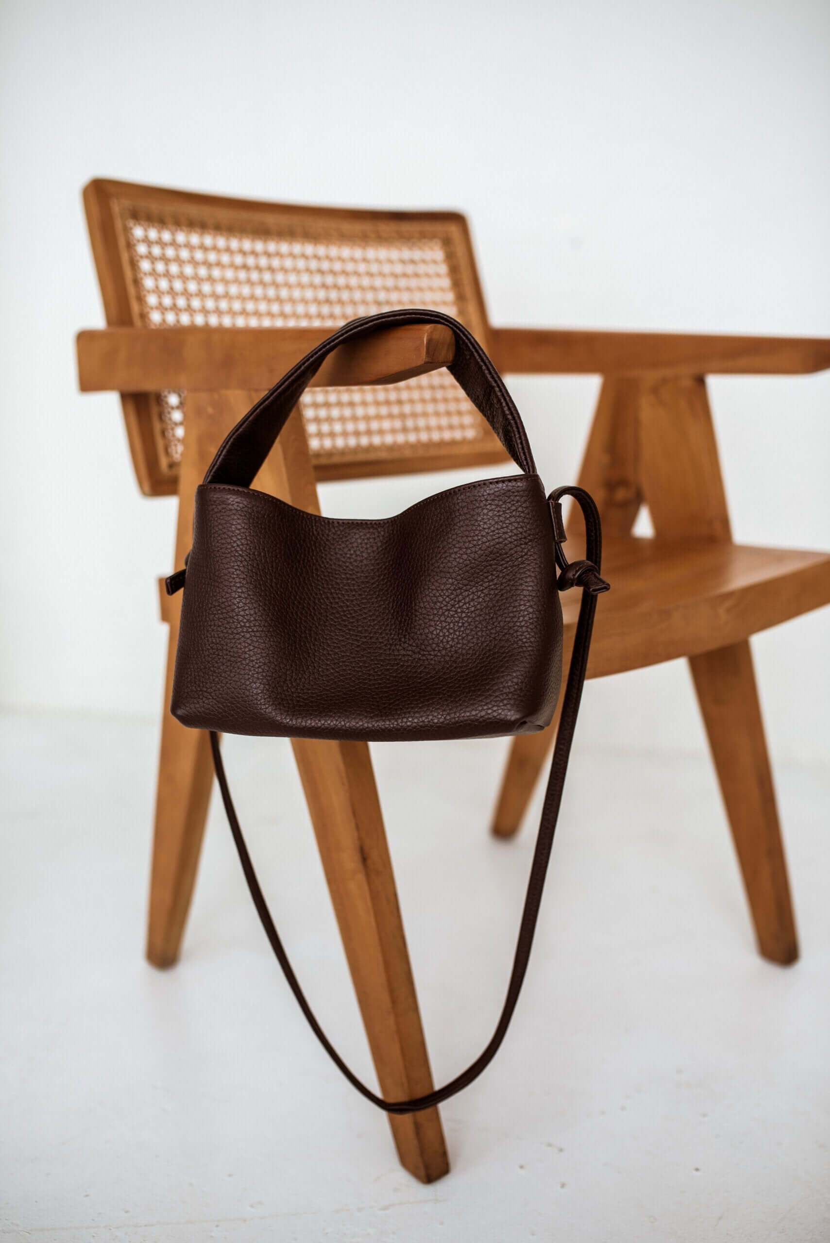 Dark Brown Meru Crossbody Bag