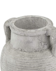 Handcrafted Stone Amphora Pot Athena Style