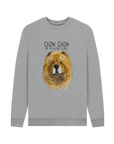 Stay Cozy in Style – Red Chow Chow Men's Crewneck Sweatshirt!