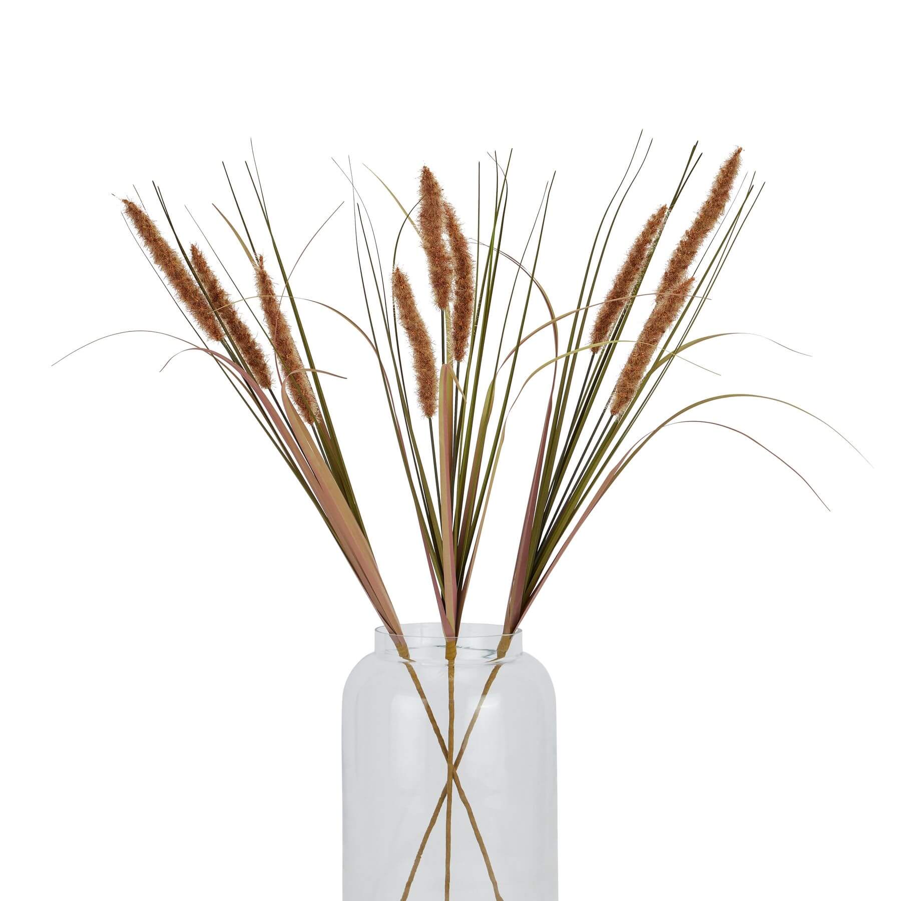 Terracotta Grass Stems Set of Three for Natural Warmth