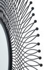 Large Black Wire Frame Wall Mirror