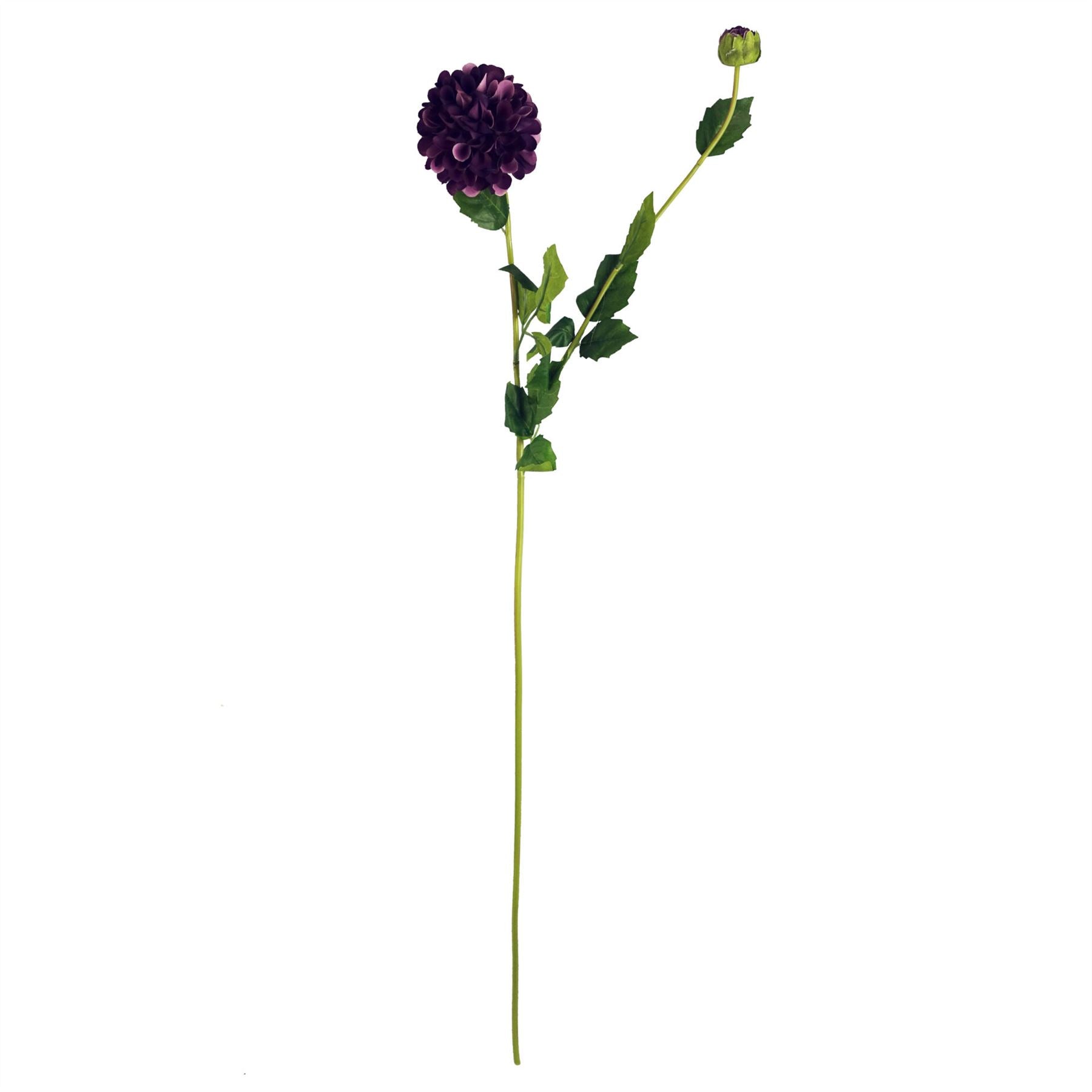 Dhalia PomPom Artificial Flowers Purple-2