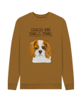 Shadow of a King: Eco-Luxe Men’s Sweatshirt with Cavalier Royal Flair