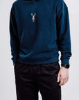 Unisex Indigo Blue Deer Hoodie