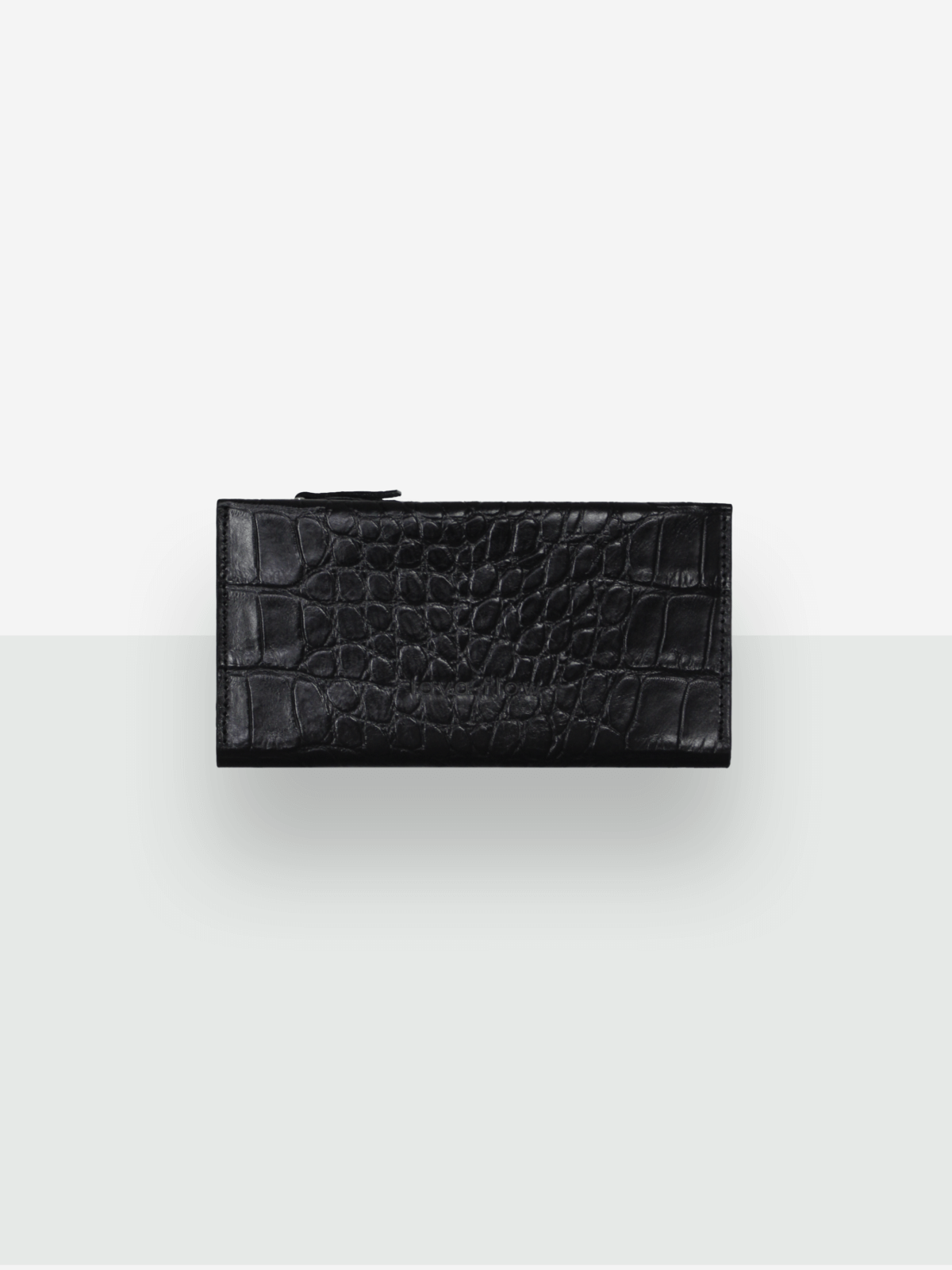 Black Croco Leather Wallet