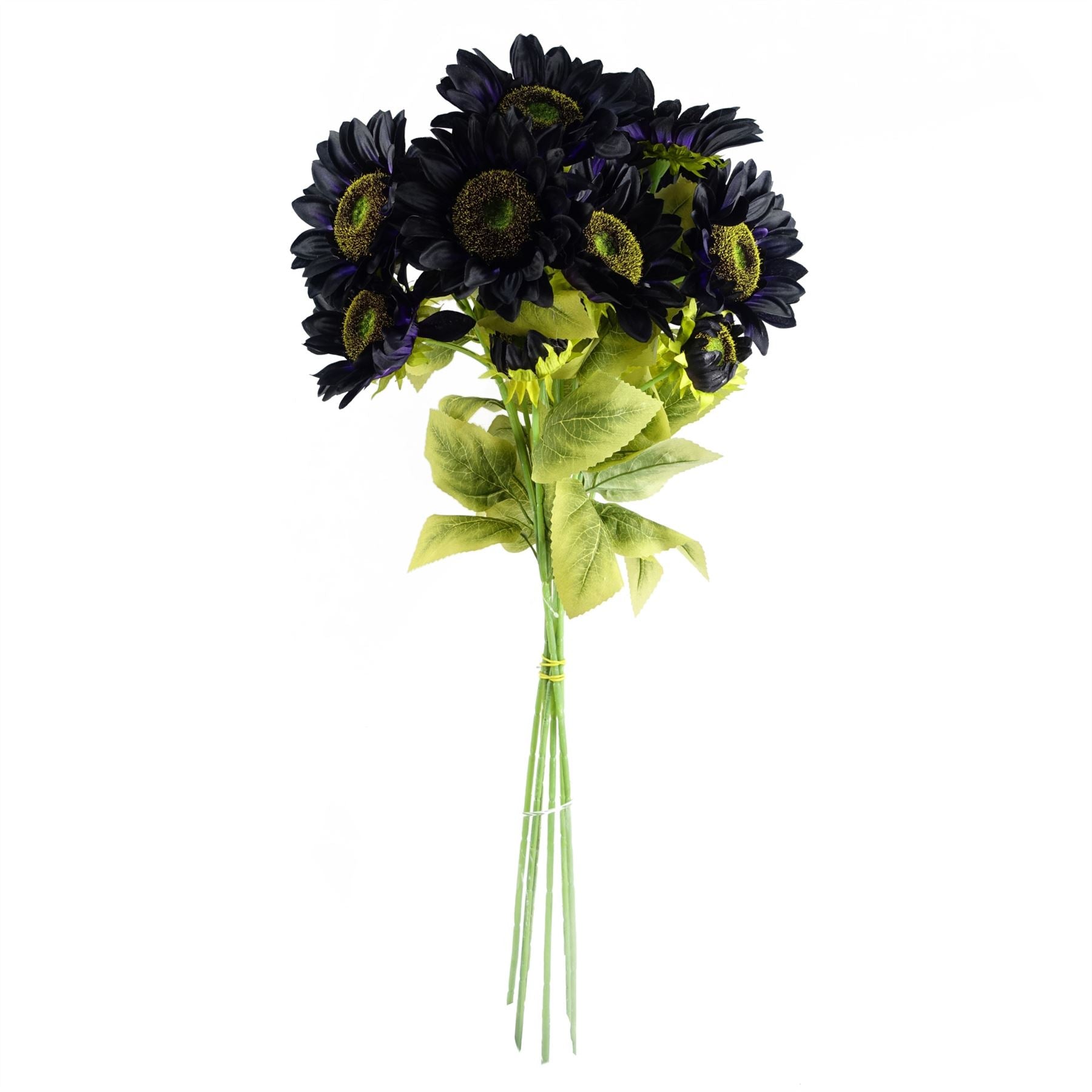 Pack of 6 x Artificial Flowers Purple Sunflower - 3 heads 88cm-2