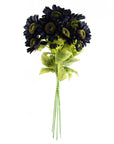 Pack of 6 x Artificial Flowers Purple Sunflower - 3 heads 88cm-2