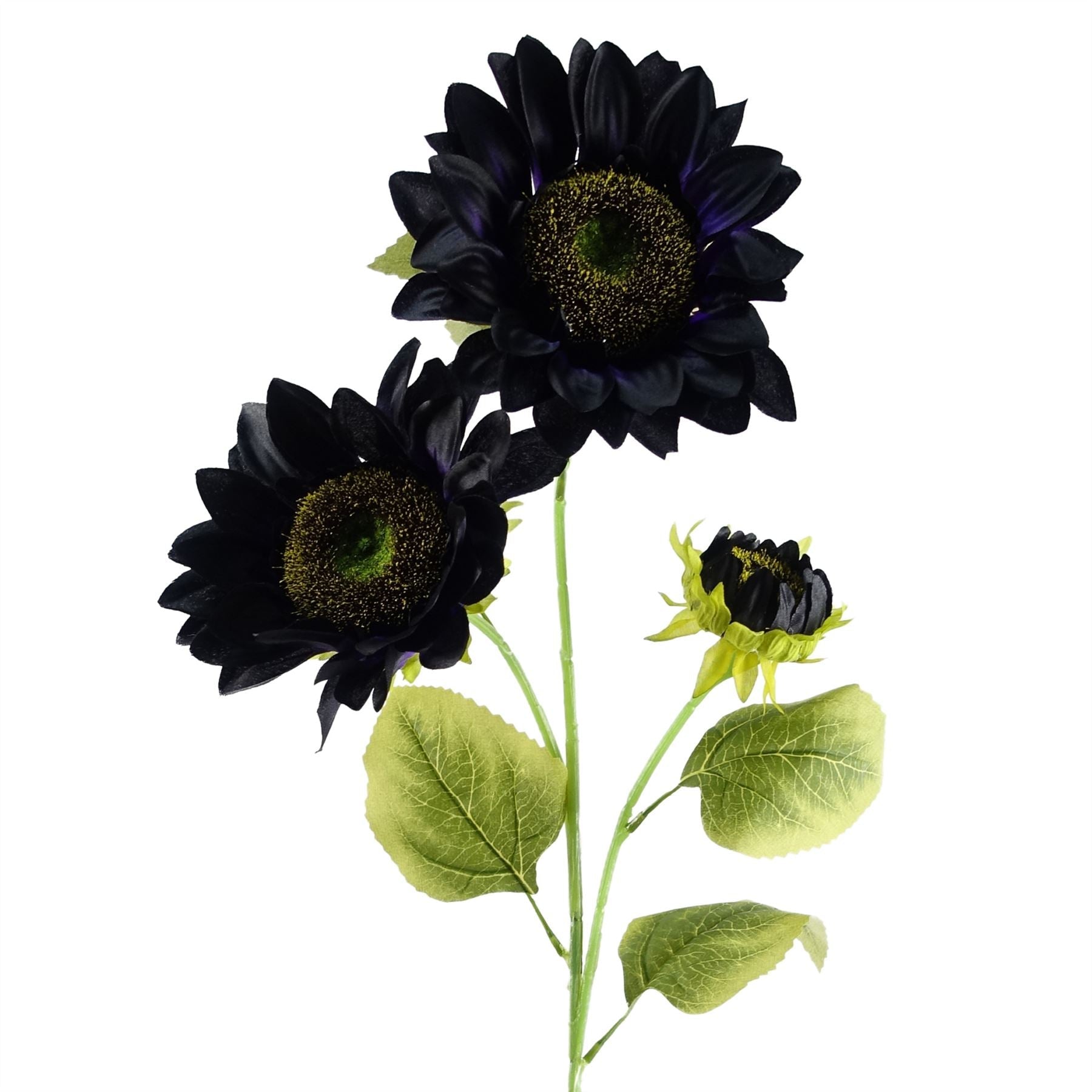 Pack of 6 x Artificial Flowers Purple Sunflower - 3 heads 88cm-4
