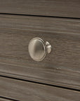 Three Drawer Bedside Table Distressed Grey