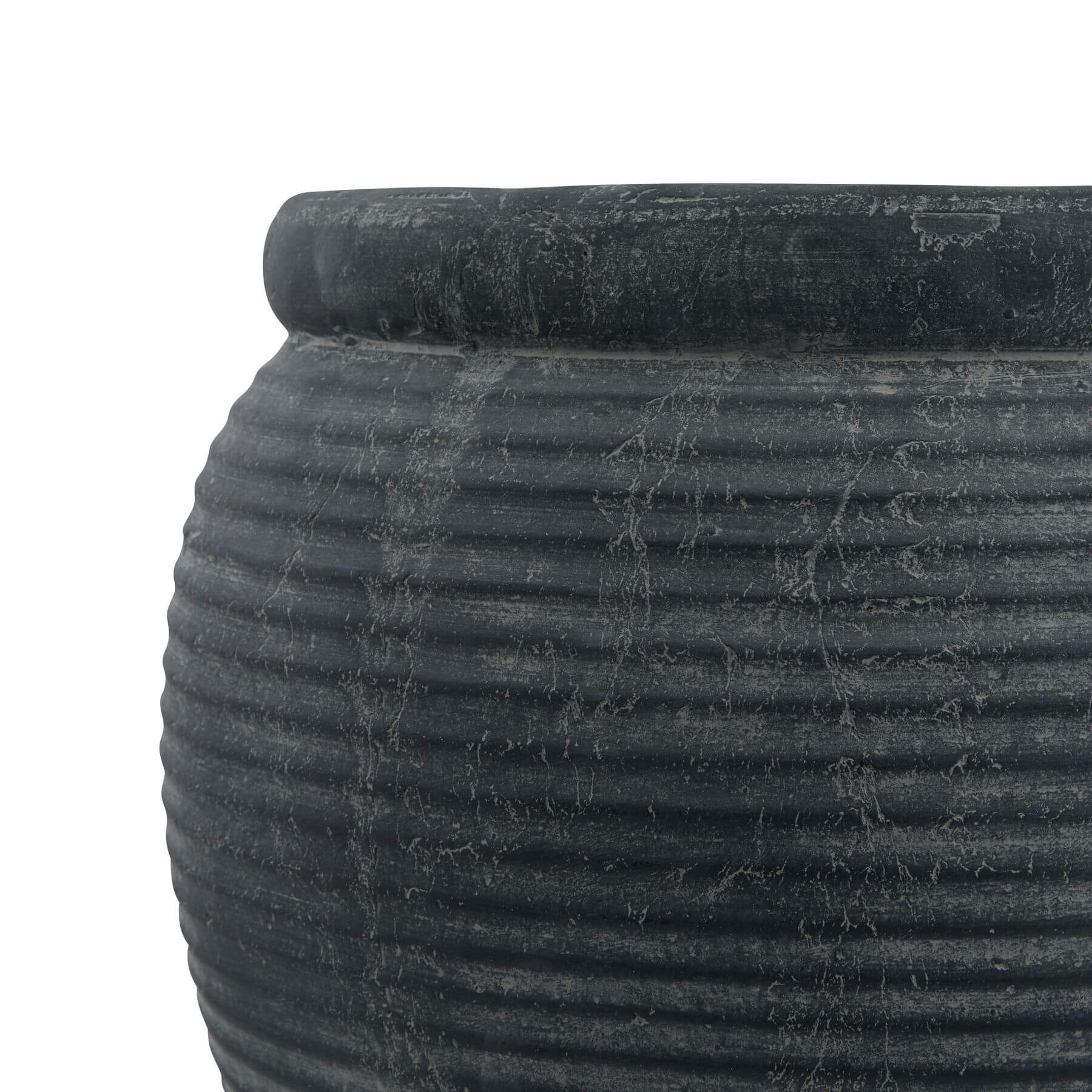 Stylish Grey Large Plant Pot for Modern Decor