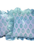 Turquoise sea cushion