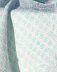Woo Woo Muslin Swaddle - Sea Blue