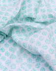 Woo Woo Muslin Swaddle - Sea Blue