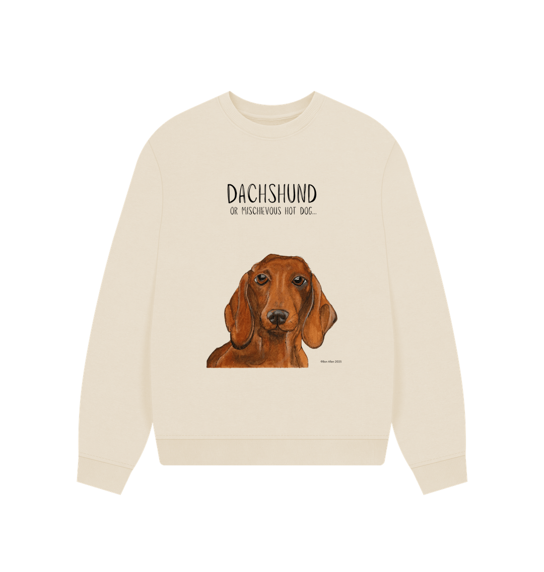 Comfy, Cozy, &amp; Cute: The Dachshund Oversized Sweatshirt"