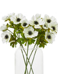 White Anemone Artificial Flower Spray