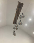 Chunky Wooden Beam Chandelier XXL Long Drop