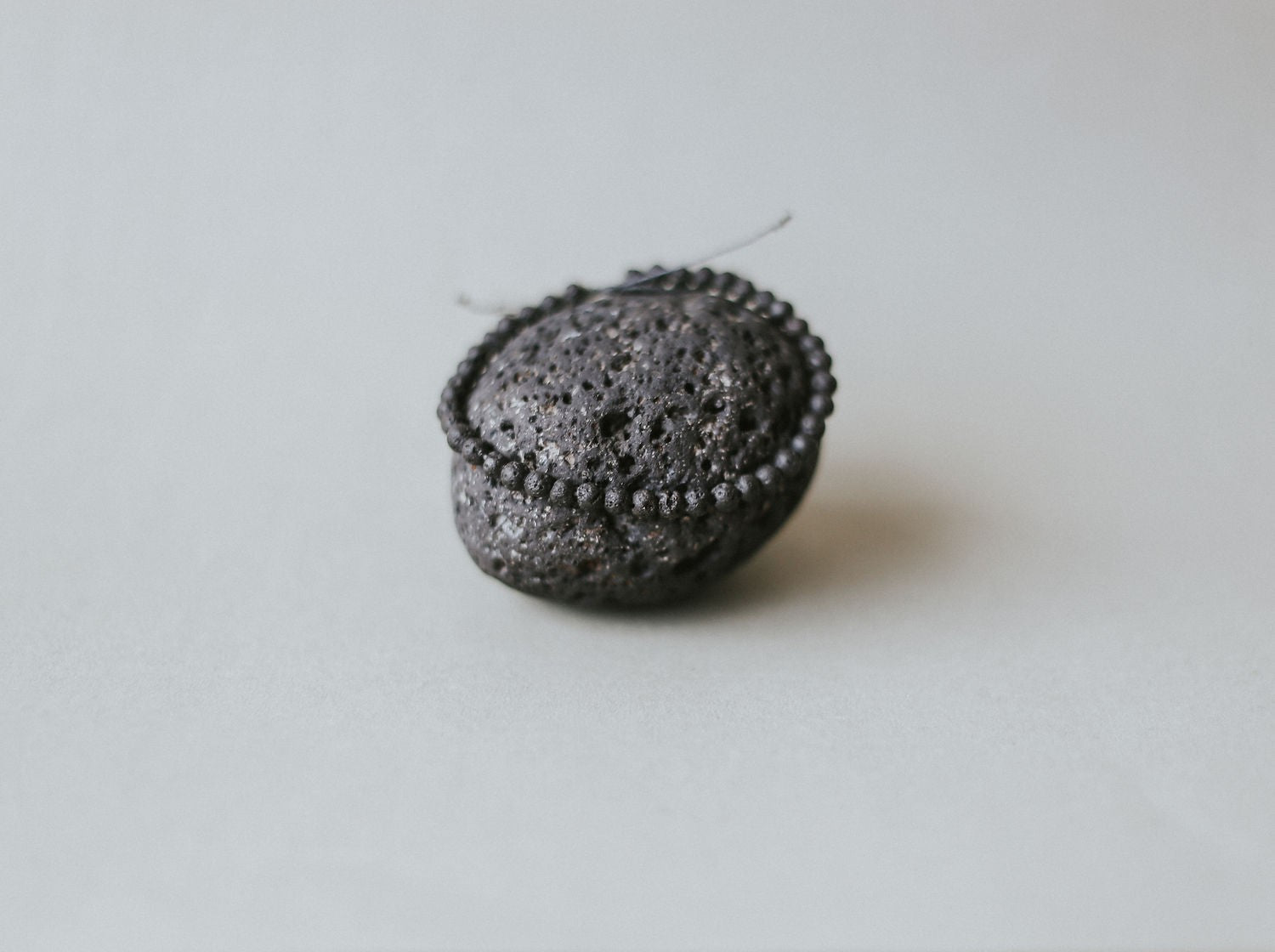 Adjustable Lava Stone Bracelet with 4mm Beads