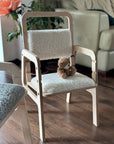 Adjustable Children Chair in Vanilla Lamb Finish