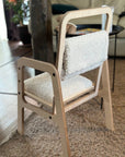 Adjustable Children Chair in Vanilla Lamb Finish