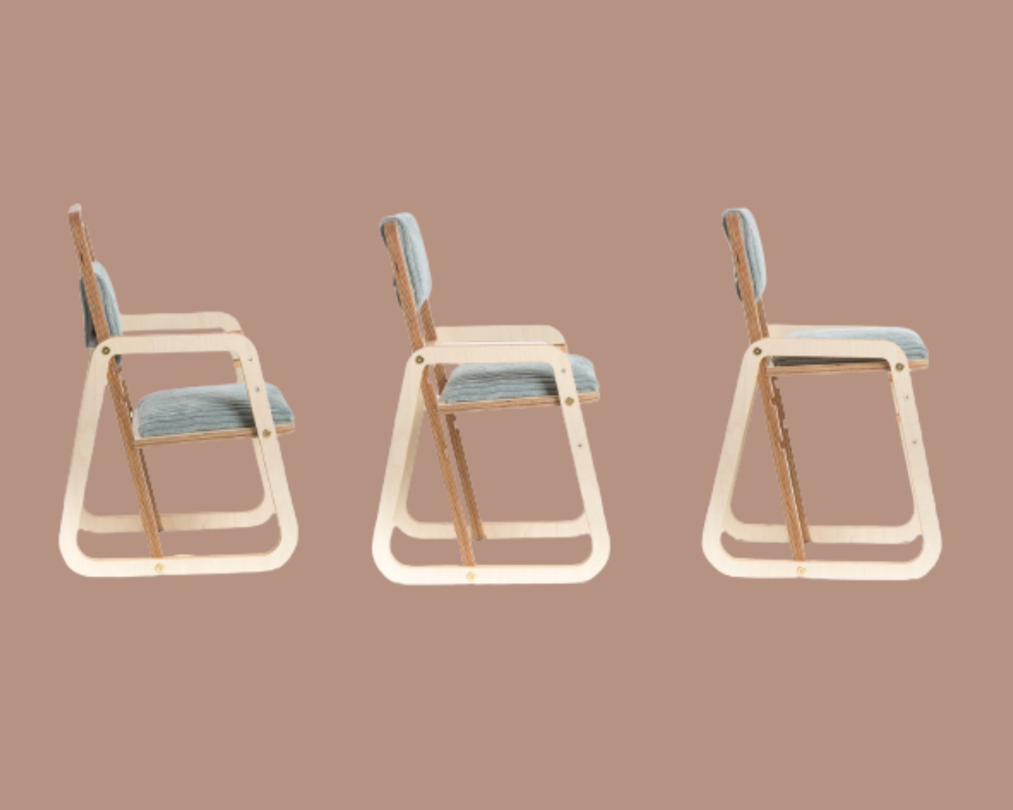 Adjustable Montessori Table and Chair Set Mint Green