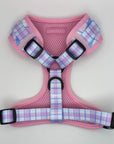Adjustable Harness - Pink Tartan