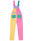 Adult Bright Patchwork Corduroy Dungarees
