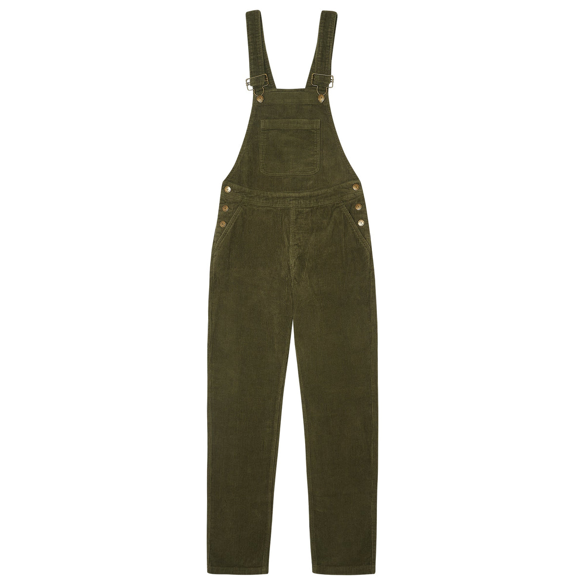 Adult Khaki Chunky Cord Dungarees