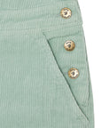 Adult Mint Chunky Cord Dungarees