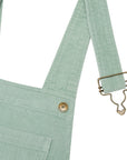 Adult Mint Chunky Cord Dungarees