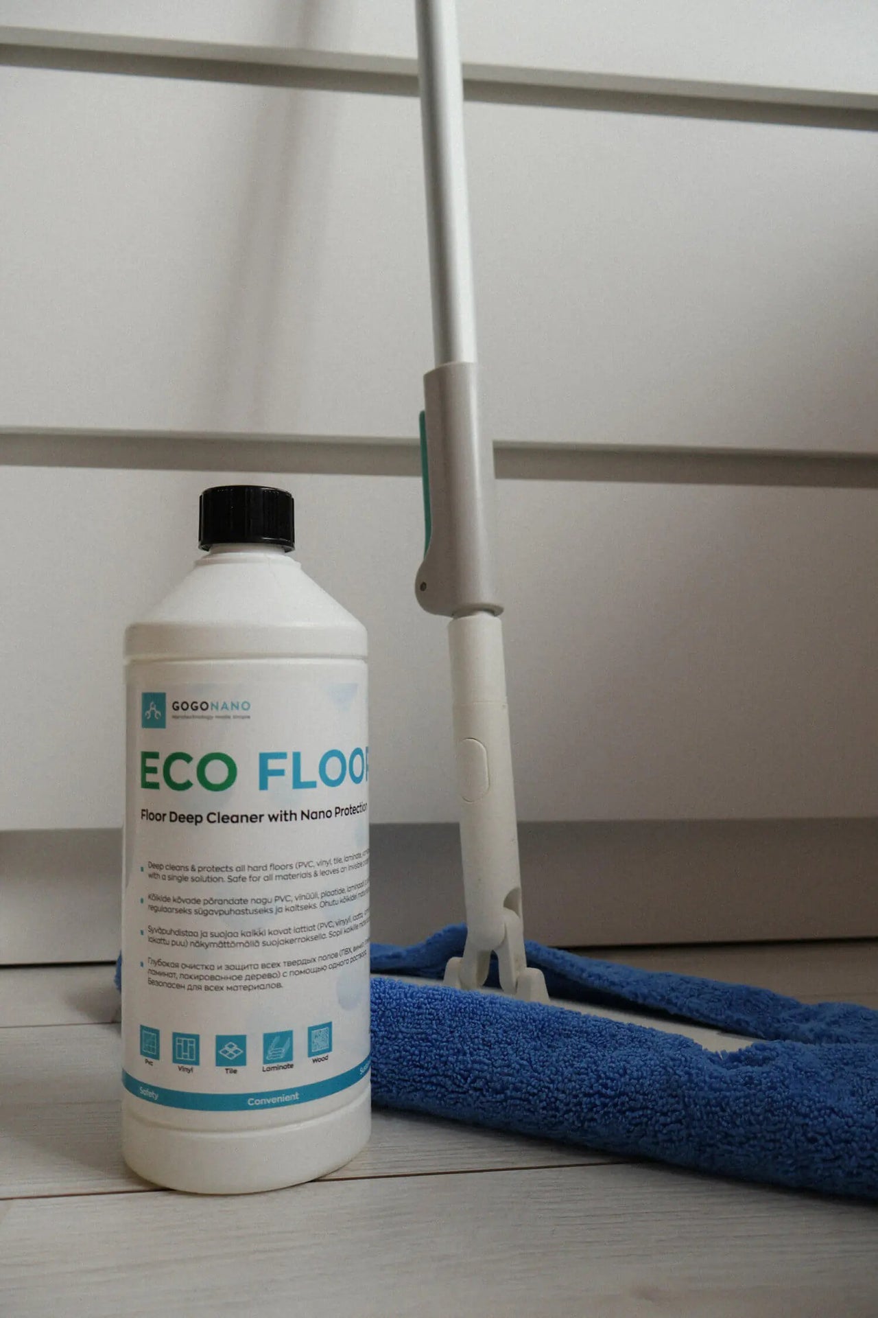 EcoFloor Natural Floor Cleaner - Deep Cleaning & Protection for All Hard Floors by GoGoNano at www.brixbailey.com