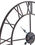 Bronze Skeleton Wall Clock 70cm