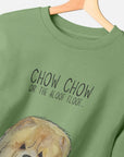 Snuggle Up in Style: Fawn Chow Chow Oversized Sweatshirt