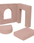 Aesthetic Soft Play Set for Toddlers, 4 Elements - Pink