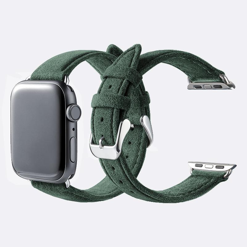 Classic Apple Watch Bands in Authentic Alcantara® - Soft, Comfortable & Water-Resistant for Series 3+ by Luriax at brixbailey.com