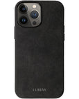 Luxurious Alcantara iPhone Case - Genuine Italian Leather, Shock-Absorbing & MagSafe Compatible by Luriax at brixbailey.com