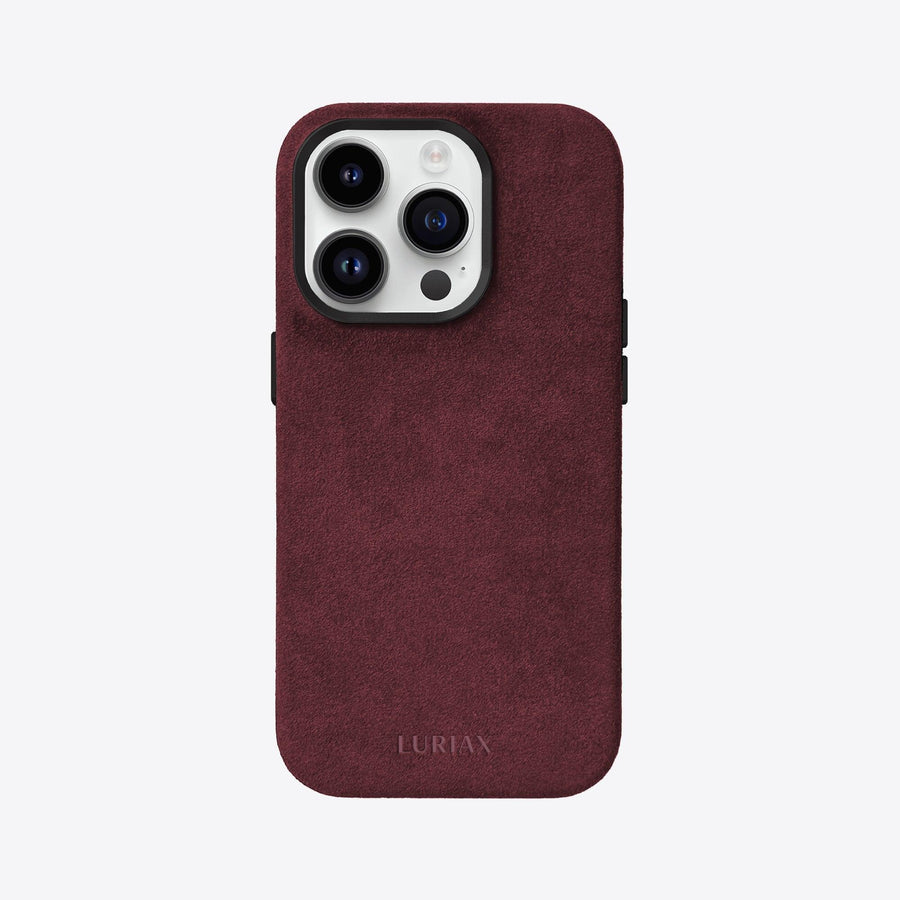 Luxurious Alcantara iPhone Case - Elegant, Protective & MagSafe Compatible by Luriax at brixbailey.com