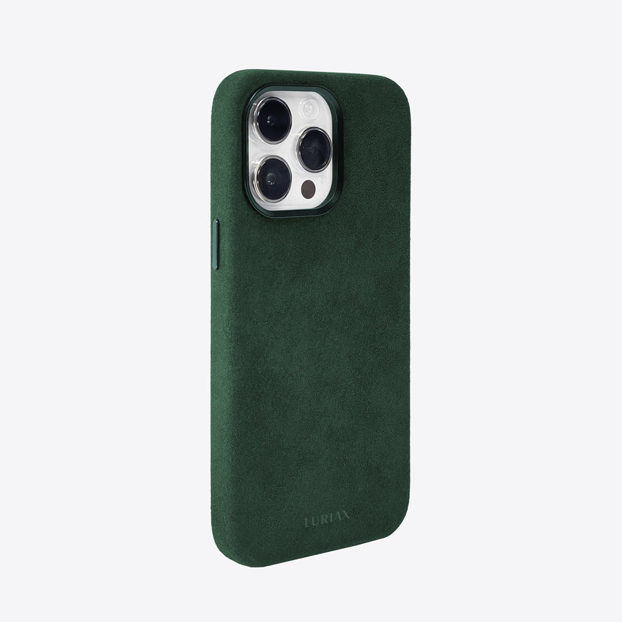 Luxury Alcantara iPhone Case - Elegant, Shock-Absorbing & MagSafe Compatible by Luriax at brixbailey.com