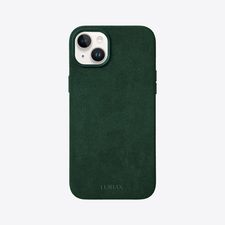 Luxurious Alcantara iPhone Case - Genuine Italian Suede, Stainless Steel Accents & MagSafe Compatible by Luriax at brixbailey.com